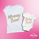 Mommy bear & Baby bear, póló és body